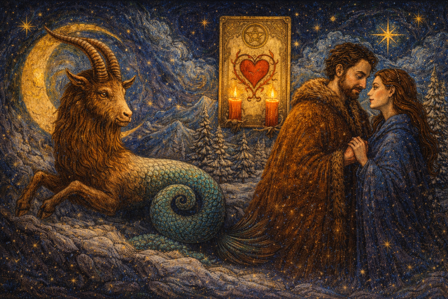 Capricorn Season Love Forecast: Loyalty, Lessons & Winter Romance