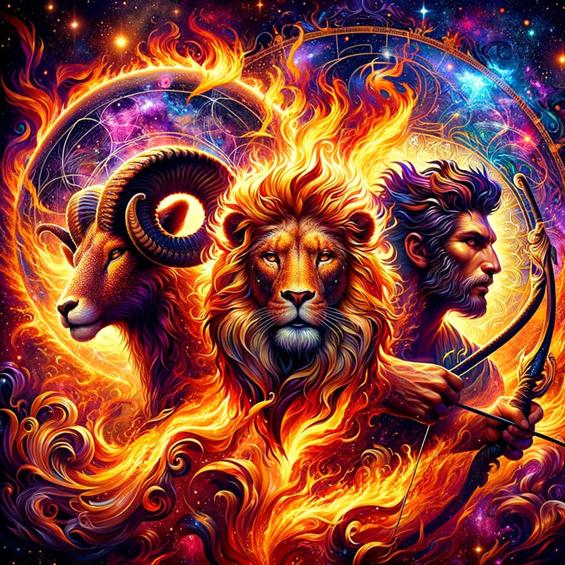 Blaze of Glory: The Radiant Path of the Fire Signs