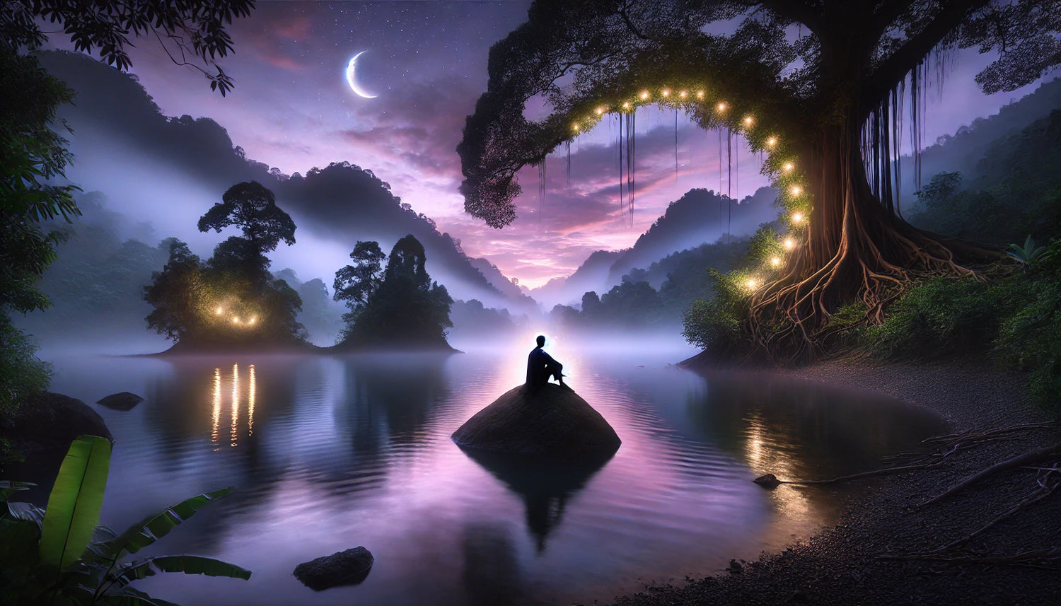 Healing frm Heartbreak man sitting alone on a rock