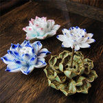 Ceramic Lotus Incense Burner - Wicked Mystics