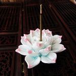 Ceramic Lotus Incense Burner - Wicked Mystics