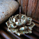 Ceramic Lotus Incense Burner - Wicked Mystics