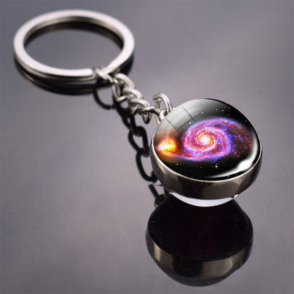 Galaxy &amp; Planet Keychain - Wicked Mystics