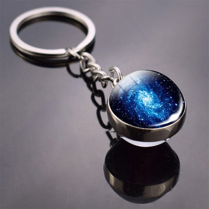 Galaxy &amp; Planet Keychain - Wicked Mystics