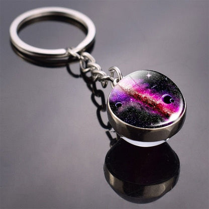 Galaxy &amp; Planet Keychain - Wicked Mystics