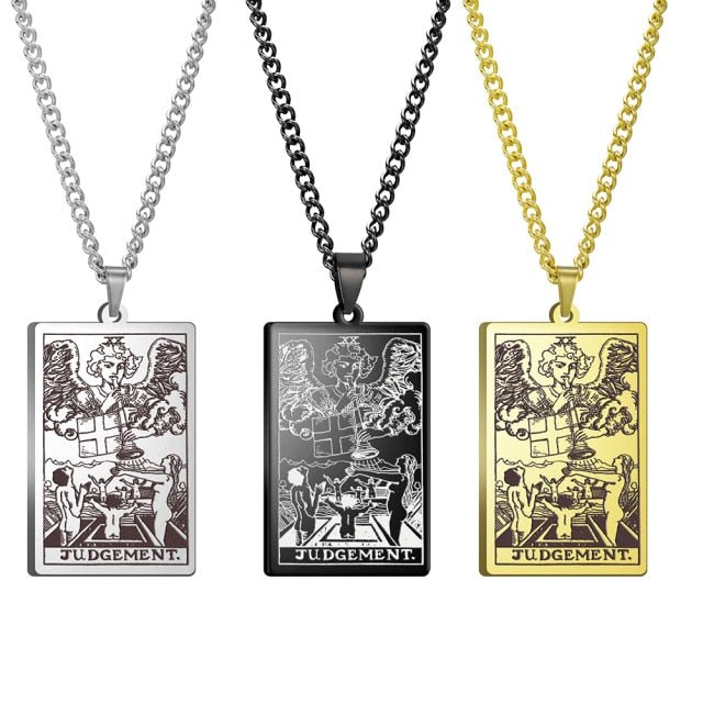 Gothic Tarot Card Necklace - Wicked Mystics