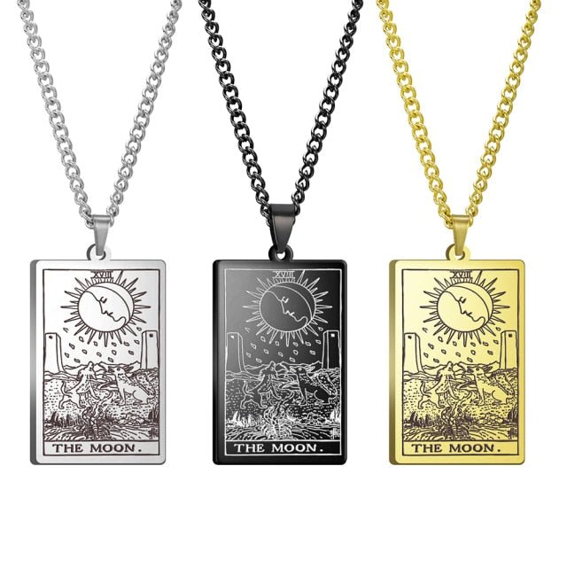 Gothic Tarot Card Necklace - Wicked Mystics