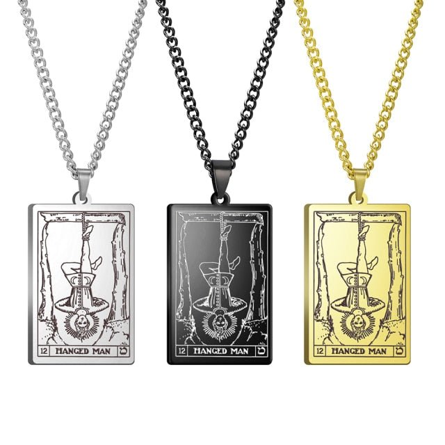 Gothic Tarot Card Necklace - Wicked Mystics