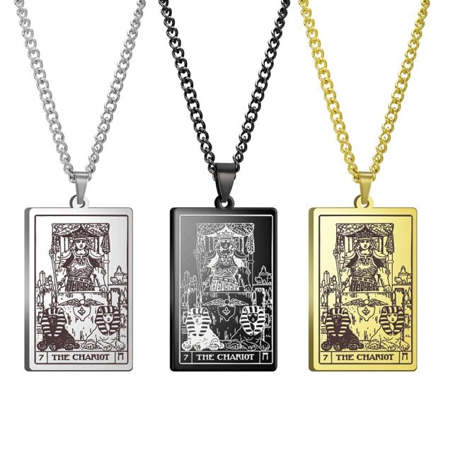 Gothic Tarot Card Necklace - Wicked Mystics