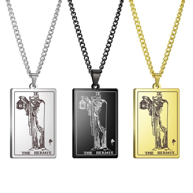 Gothic Tarot Card Necklace - Wicked Mystics