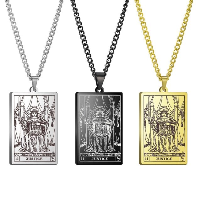 Gothic Tarot Card Necklace - Wicked Mystics