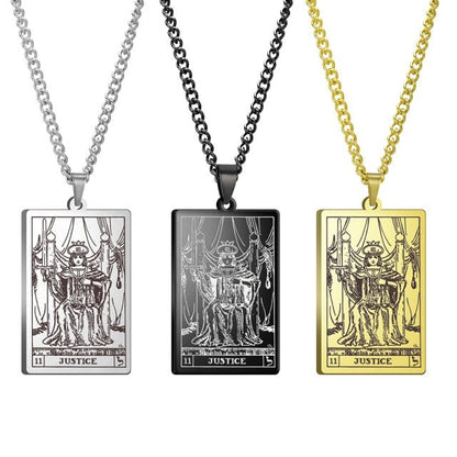 Gothic Tarot Card Necklace - Wicked Mystics