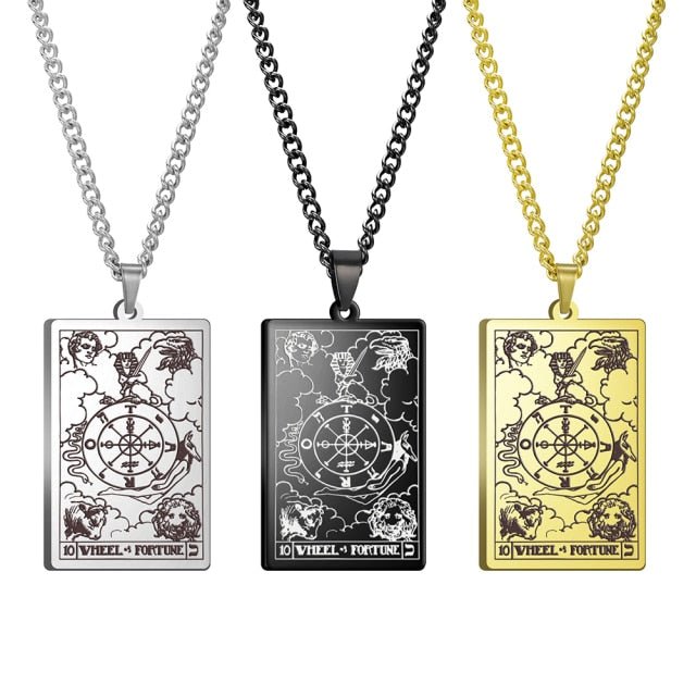 Gothic Tarot Card Necklace - Wicked Mystics