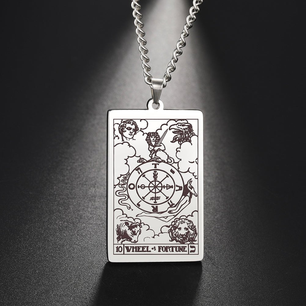 Gothic Tarot Card Necklace - Wicked Mystics