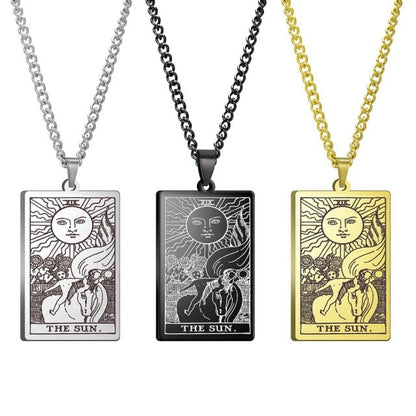 Gothic Tarot Card Necklace - Wicked Mystics