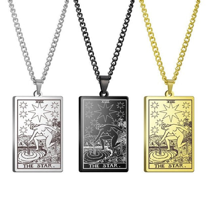 Gothic Tarot Card Necklace - Wicked Mystics