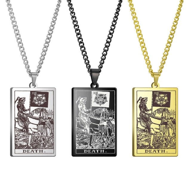 Gothic Tarot Card Necklace - Wicked Mystics