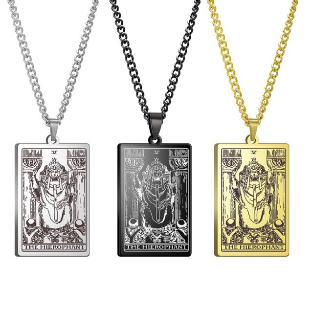 Gothic Tarot Card Necklace - Wicked Mystics