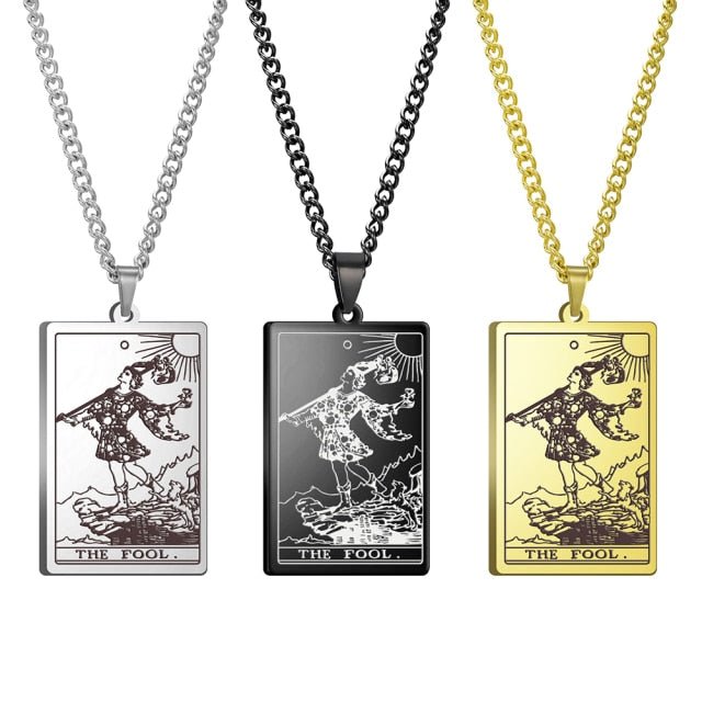 Gothic Tarot Card Necklace - Wicked Mystics