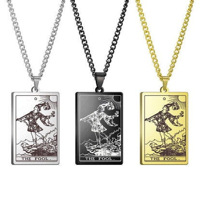 Gothic Tarot Card Necklace - Wicked Mystics