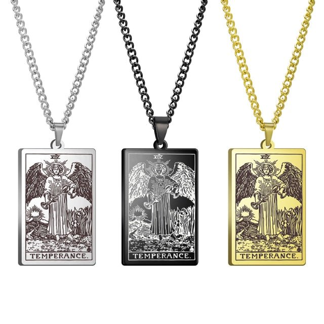 Gothic Tarot Card Necklace - Wicked Mystics