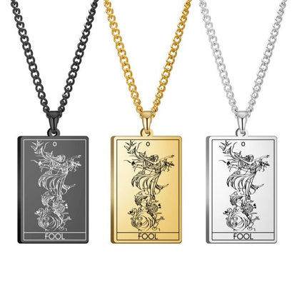 Gothic Tarot Card Necklace - Wicked Mystics