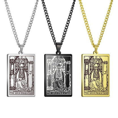 Gothic Tarot Card Necklace - Wicked Mystics