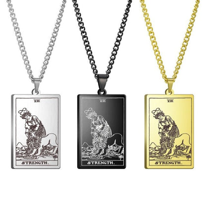 Gothic Tarot Card Necklace - Wicked Mystics