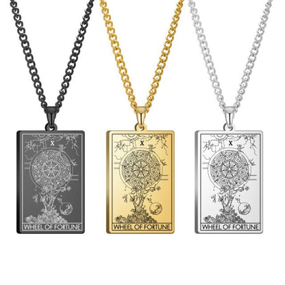 Gothic Tarot Card Necklace - Wicked Mystics