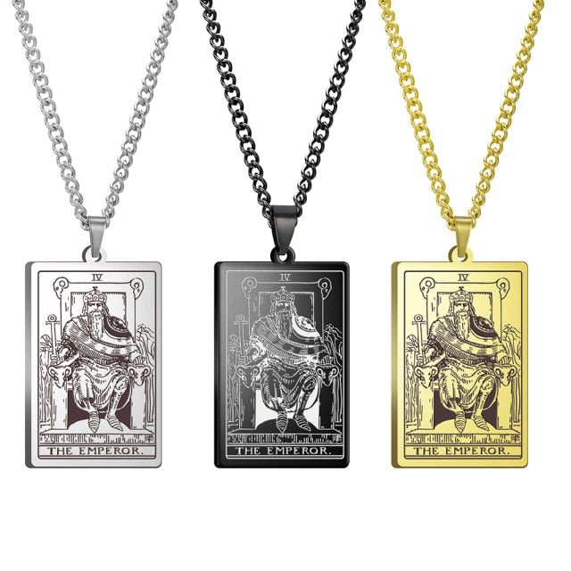 Gothic Tarot Card Necklace - Wicked Mystics