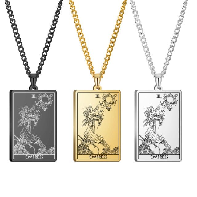 Gothic Tarot Card Necklace - Wicked Mystics