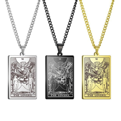 Gothic Tarot Card Necklace - Wicked Mystics