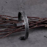 Handmade Nordic Rune Bangle - Wicked Mystics