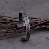 Handmade Nordic Rune Bangle - Wicked Mystics