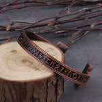 Handmade Nordic Rune Bangle - Wicked Mystics