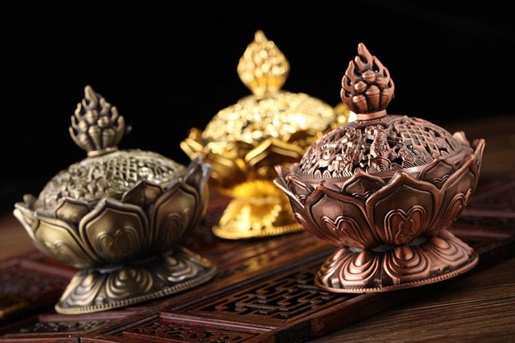 Lotus Flower Incense Burner - Wicked Mystics