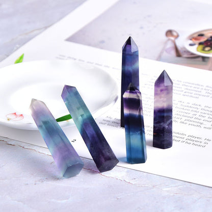 Natural Fluorite Crystal Obelisk - Wicked Mystics
