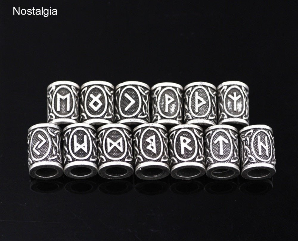 Nordic Runes Beaded Cuff Bracelet - Wicked Mystics