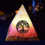 Orgonite Pyramid Chakra Crystal - Wicked Mystics