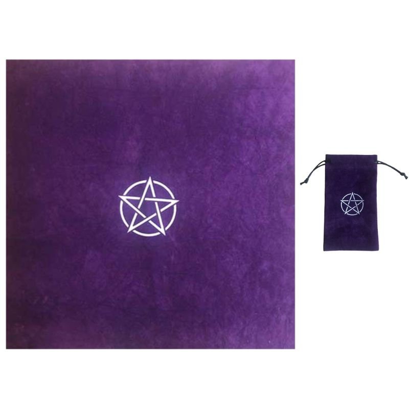 Pentagram Tablecloth with Velvet Bag - Wicked Mystics
