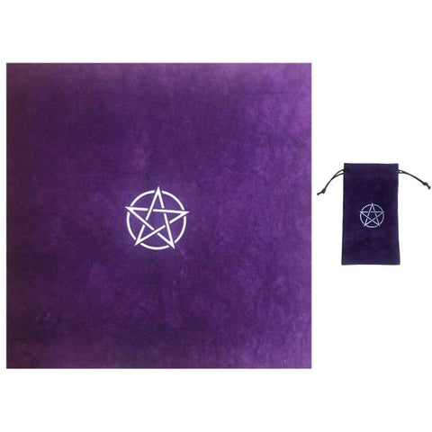 Pentagram Tablecloth with Velvet Bag - Wicked Mystics
