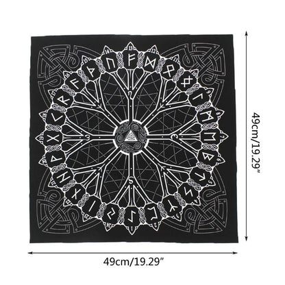 Runes Tarot Tablecloth - Wicked Mystics