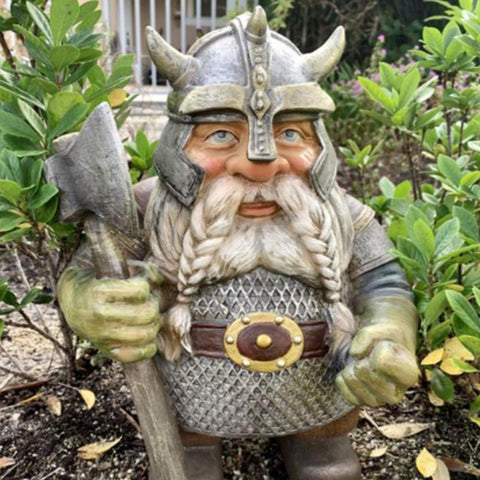 Viking Garden Gnome Statue - Wicked Mystics
