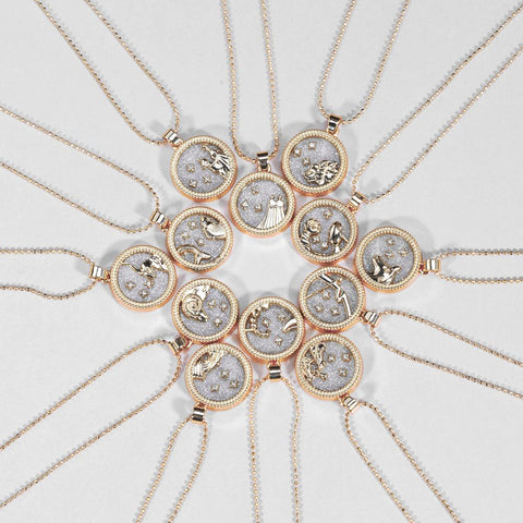 Zodiac Constellation Necklace - Wicked Mystics